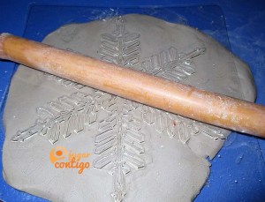 Plantillas copos de nieve con relieve